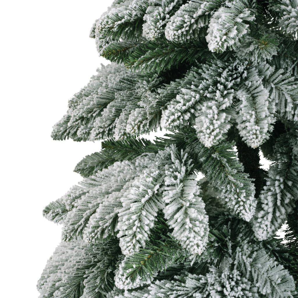 Everlands Kunstkerstboom Tora Fir op Stam Sneeuw 120 x 240 cm