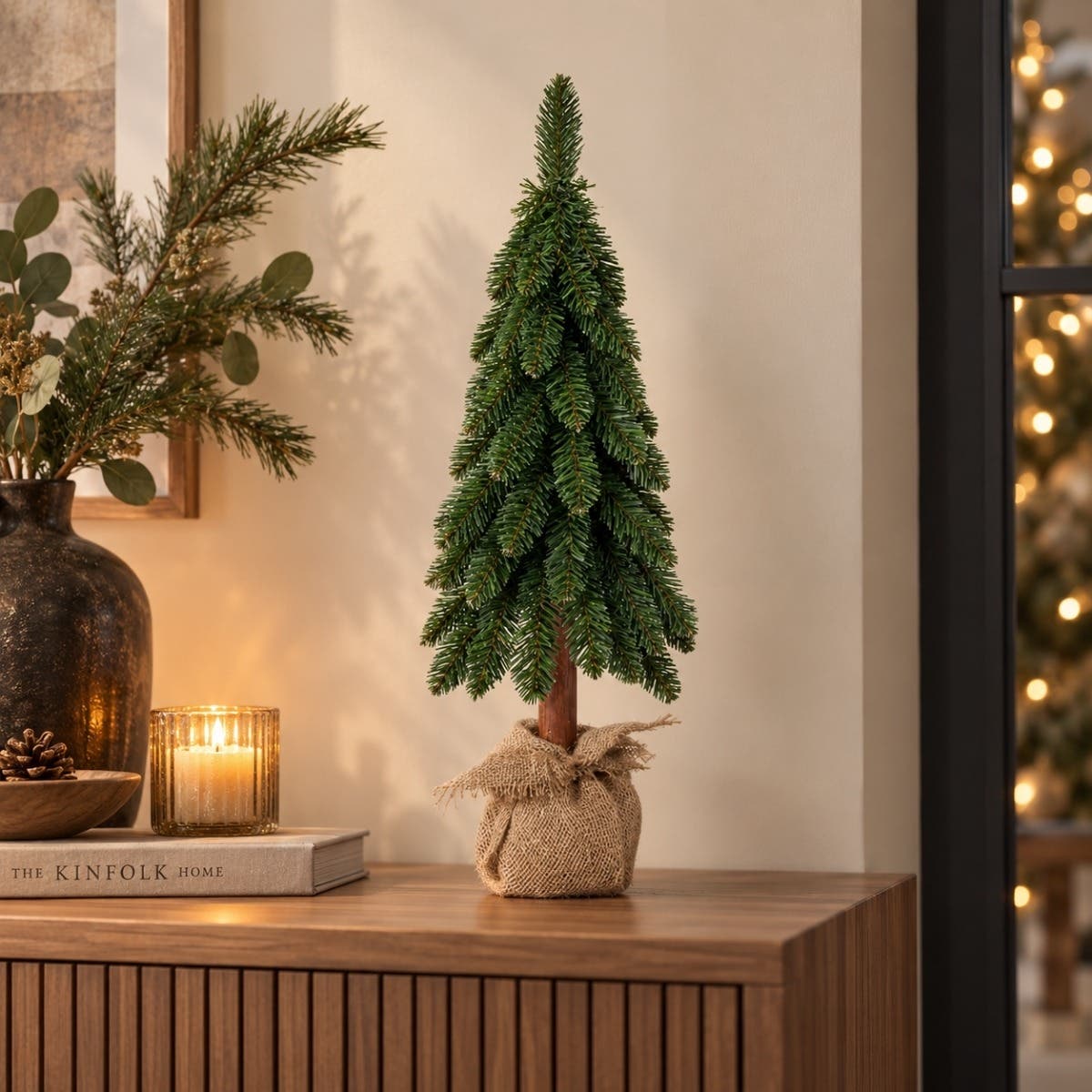 Everlands Mini Kunstkerstboom Tora Groen 65 x 25 cm