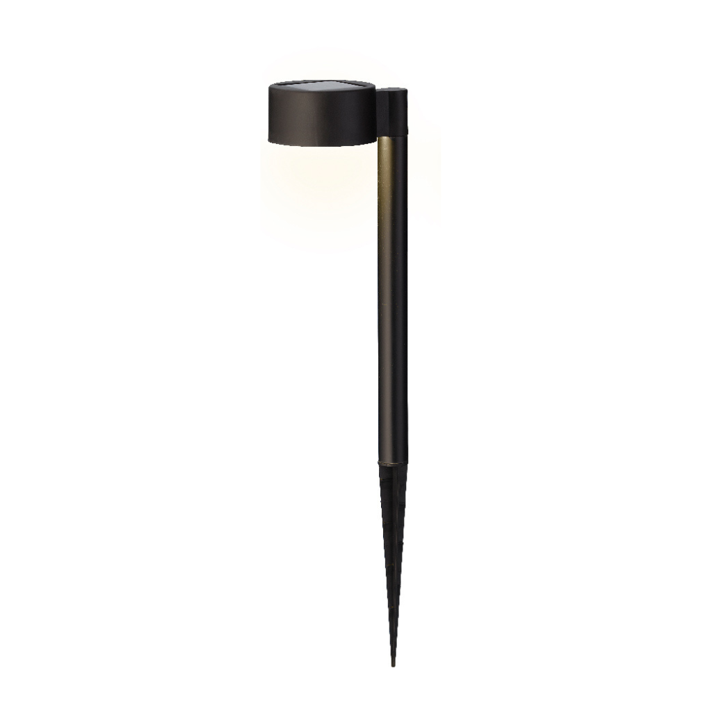 Lumineo Solar Tuinpaal Zwart 11.8 x 8.3 x 47.5 cm