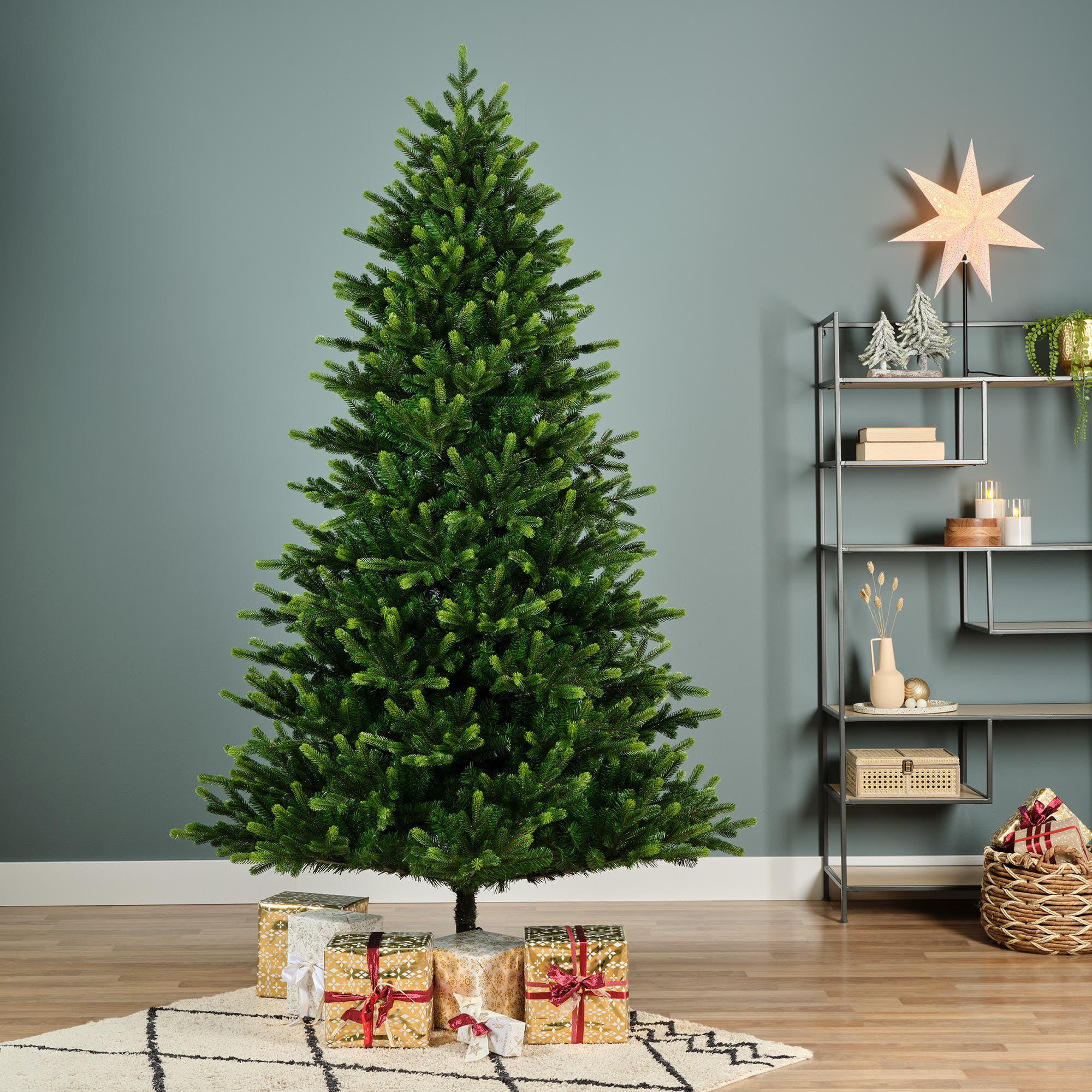 Everlands Kunstkerstboom Sunpeaks Groen 210 x 132 cm