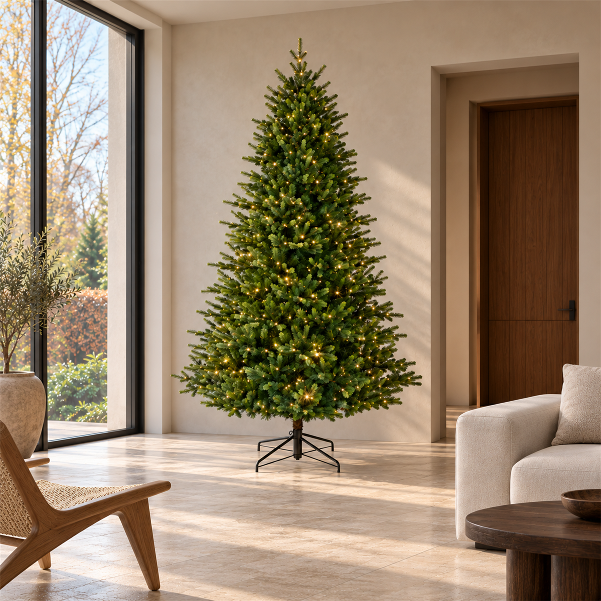 Everlands Kunstkerstboom Sunpeaks Groen met Verlichting 240 x 142 cm