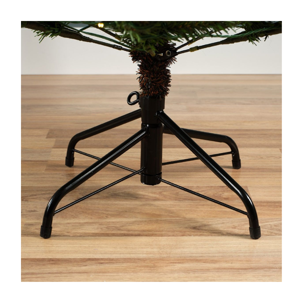 Everlands Kunstkerstboom Allison Groen met Verlichting 150 x 97 cm
