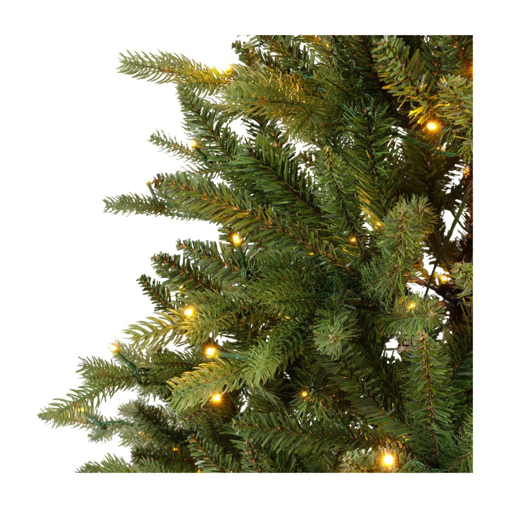 Everlands Kunstkerstboom Allison Groen met Verlichting 150 x 97 cm
