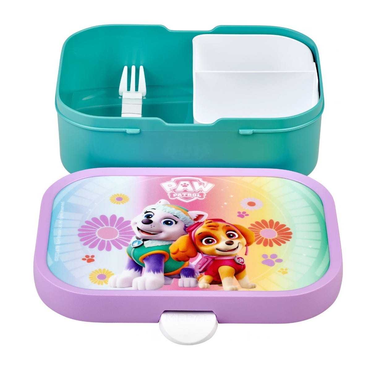 Mepal Bento Lunchbox met Vorkje Campus PAW Patrol Girls - Roze - 17,8 x 13,2 x 6,1 cm