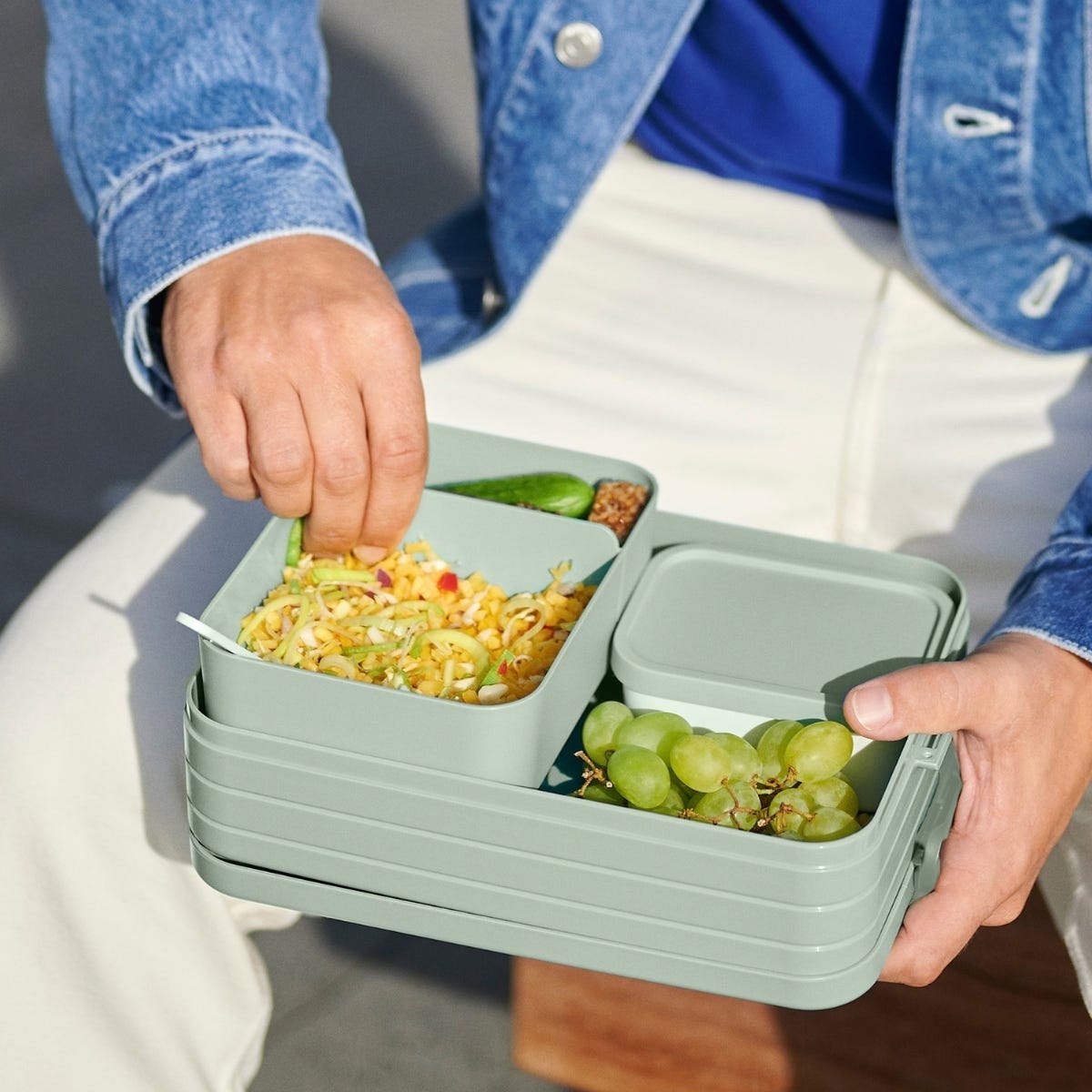 Mepal Bento Lunchbox Take a Break Large - Nordic Sage - 25,5 x 17 x 6,5 cm