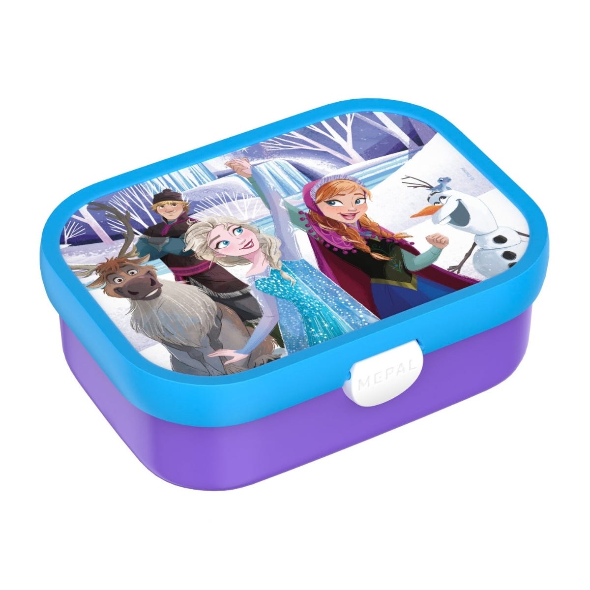 Mepal Bento Lunchbox met Vorkje Campus Frozen Friends - Blauw - 17,8 x 13,2 x 6,1 cm