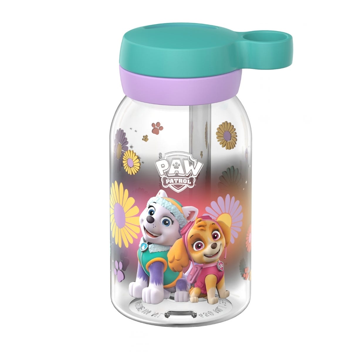 Mepal Drinkfles met Rietje Campus PAW Patrol Girls 450 ml - Paars - 9 x 7,6 x 15,5 cm
