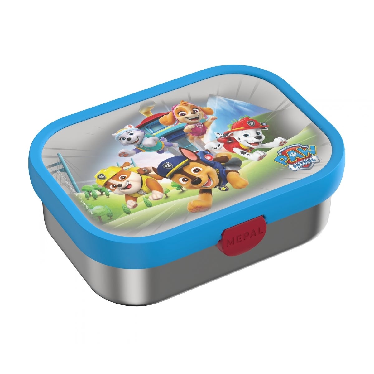 Mepal RVS Bento Lunchbox met Vork Campus PAW Patrol Pups - Blauw - 17,8 x 13,2 x 6,1 cm