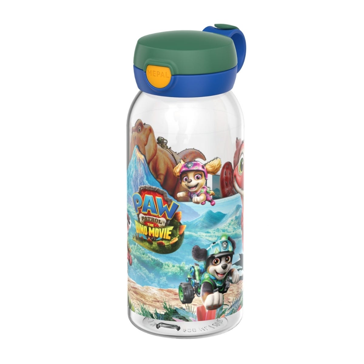 Mepal Drinkfles met Flipdop Campus PAW Patrol Dino 600 ml - Blauw - 9,5 x 7,6 x 19,5 cm
