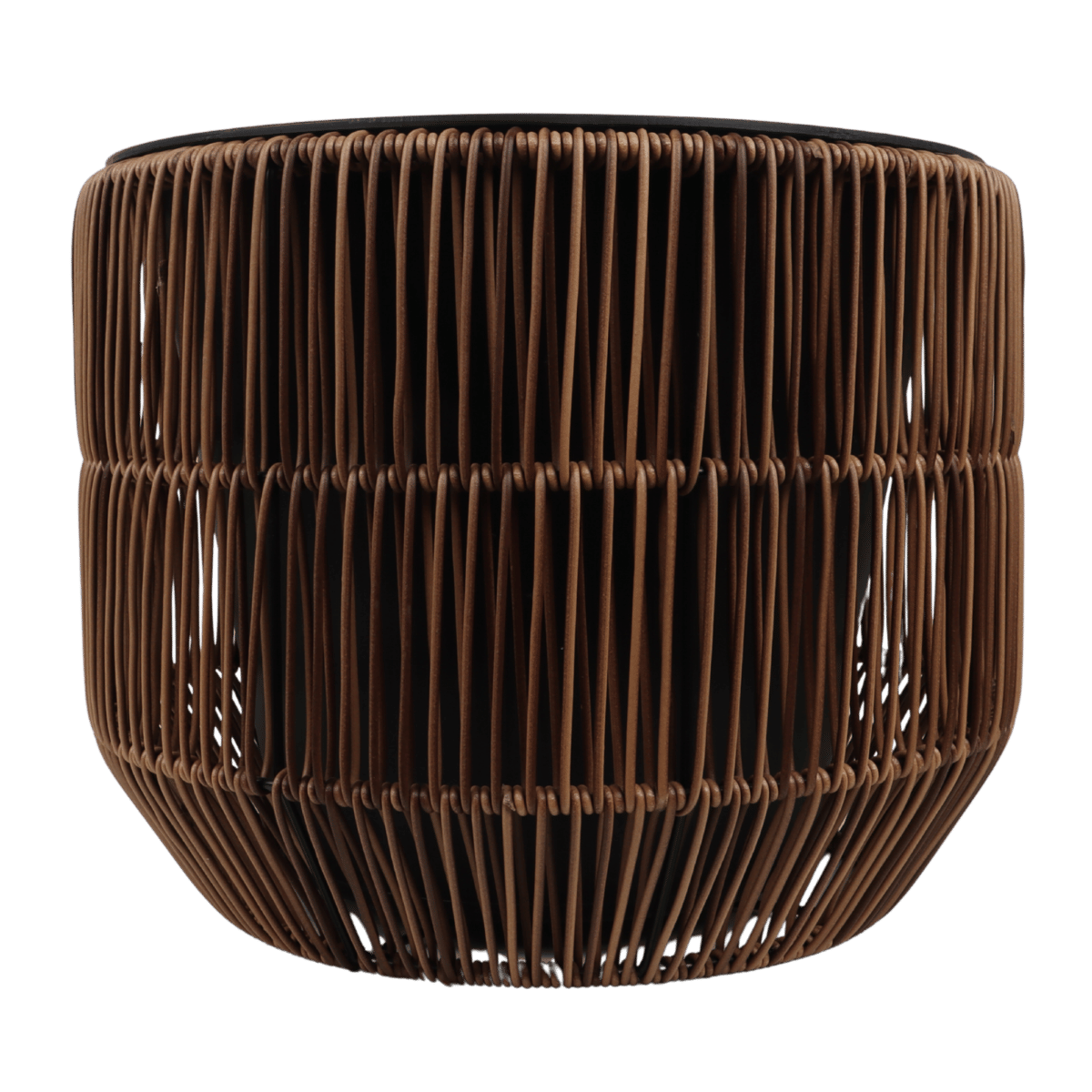 Mica Decorations Pot Peta Rond Donkerbruin 26 x 28 cm