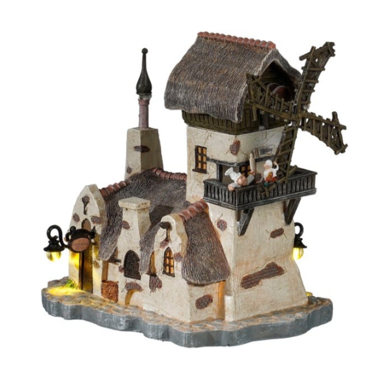 Luville Kerstdorphuisje Lariekoekhuys met Verlichting 19 x 14 x 19 cm