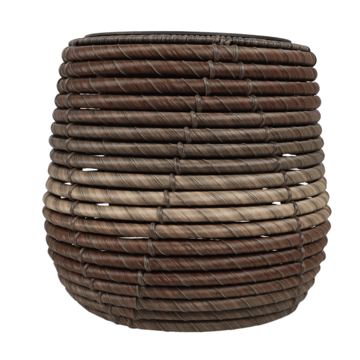 Mica Decorations Pot Cancun Rond Bruin 17 x 17 cm