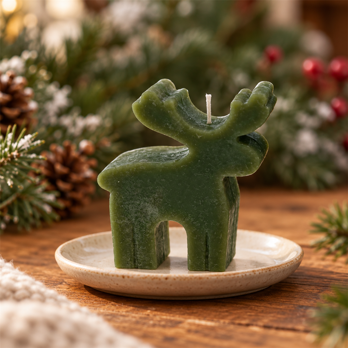 Home Society Kerstkaars Rendier 11 x 9 x 2.5 cm