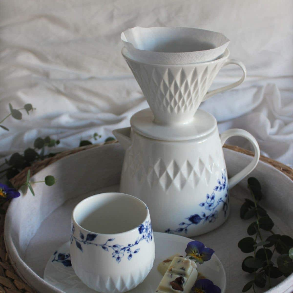 Heinen Delfts Blauw Vouw Koffiefilter