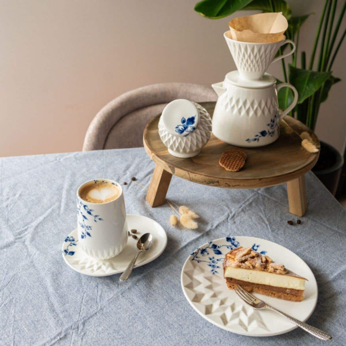 Heinen Delfts Blauw Vouw Koffiefilter