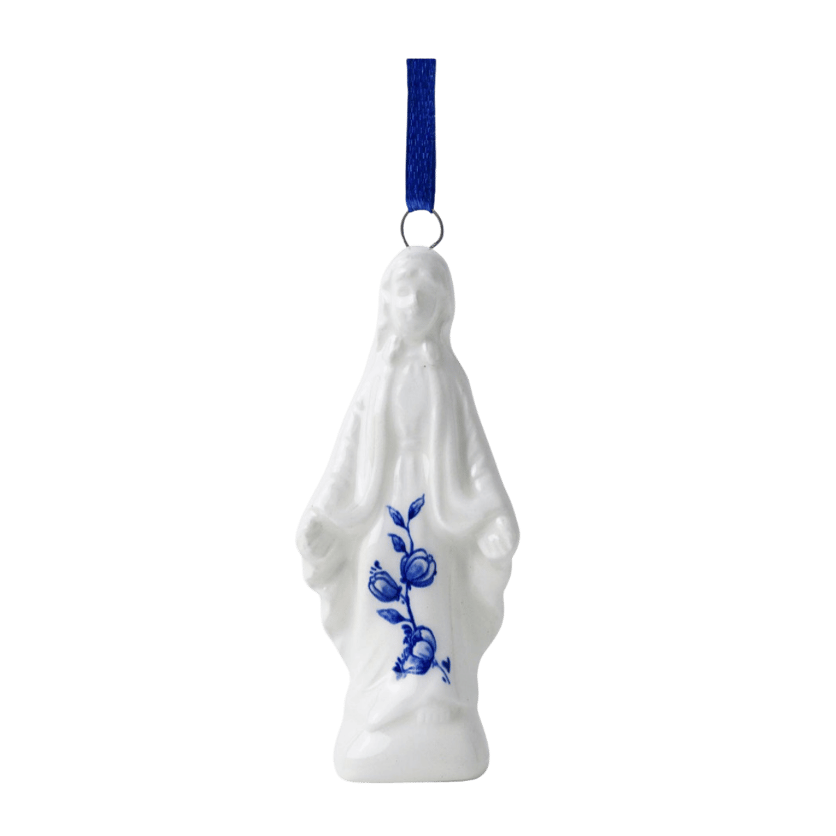 Heinen Delfts Blauw Kerstornament Madonna 8 cm