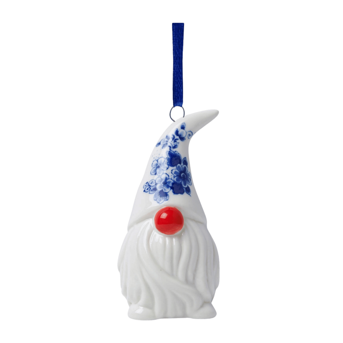 Heinen Delfts Blauw Kerstornament Kabouter 10 cm