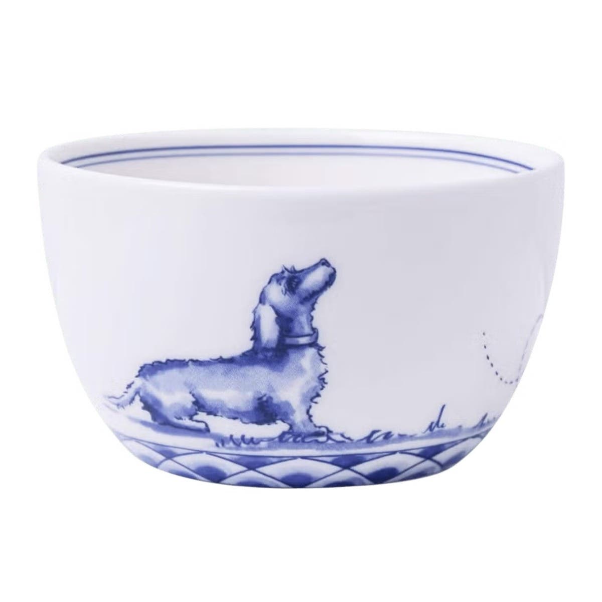 Heinen Delfts Blauw Dipschaaltje Teckel Nhaan