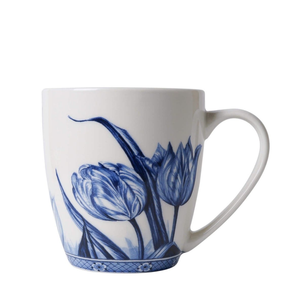 Heinen Delfts Blauw Koffiemok Tulp Blauw Ø 7.5 x 10 cm