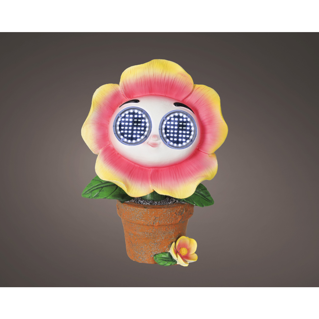 Lumineo Solar Tuinfiguur Kleurrijk Licht 9.5 x 14.5 x 20.8 cm