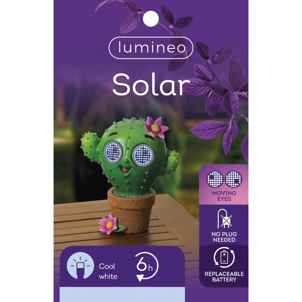 Lumineo Solar Tuin Deco Figur Lamp 10.5 x 16.5 x 19 cm