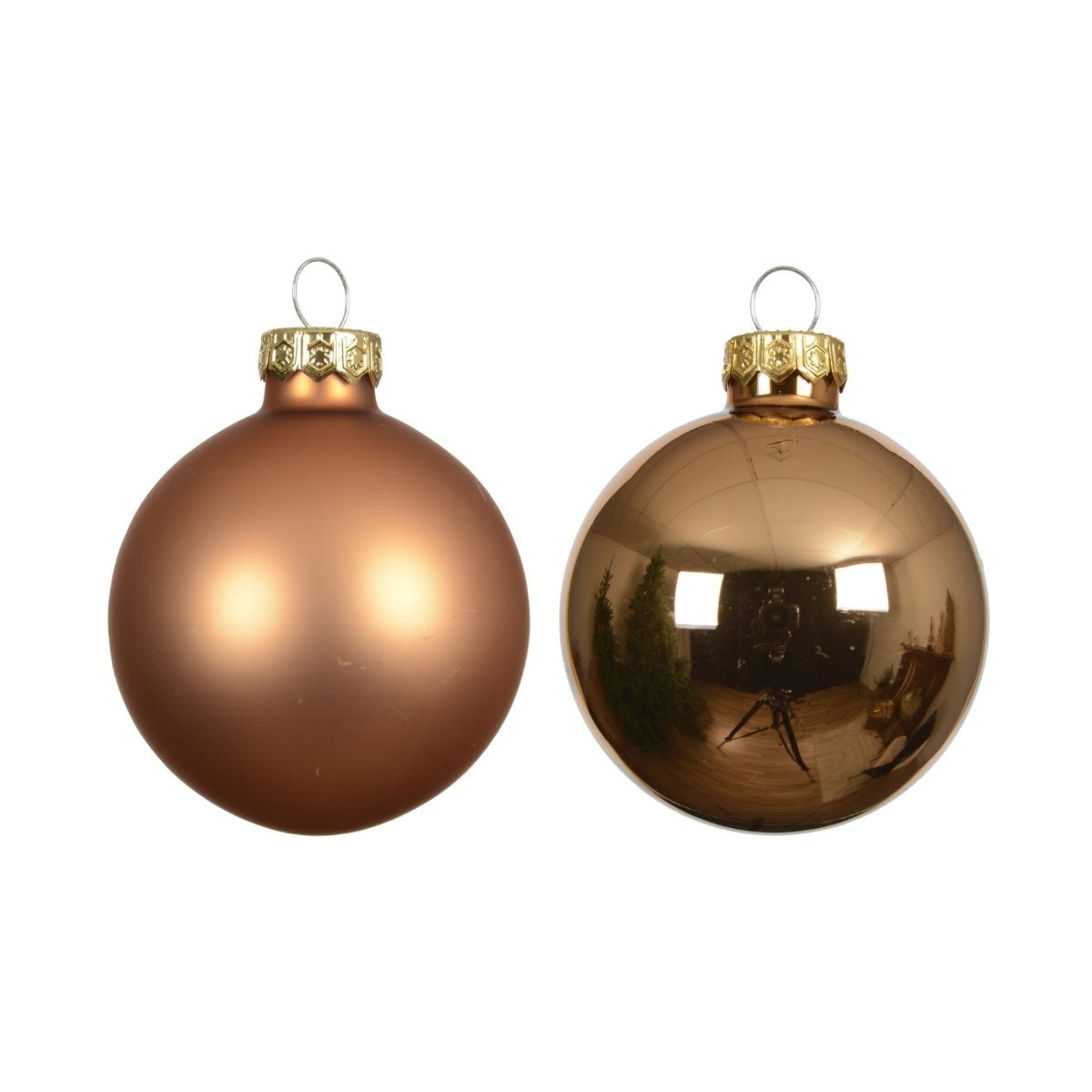 Decoris Kerstballen Glas Roze Ø 6 cm 10 Stuks
