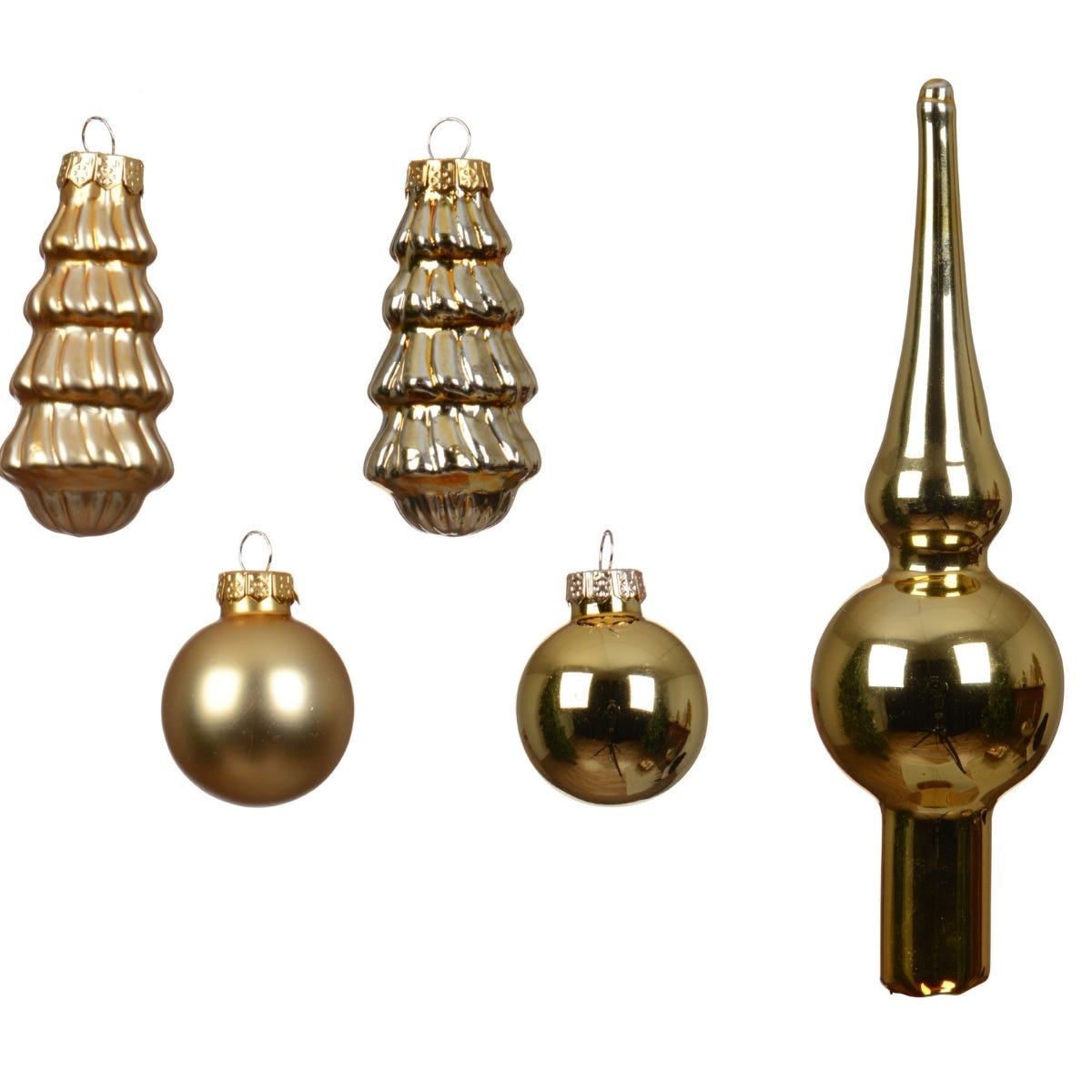 Decoris Kerstballen Set Glas Goud Ø 3 cm 13 Stuks