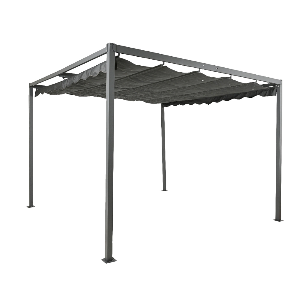 Outdoor Living Pergola Aluminium Antraciet 300 x 300 x 220 cm