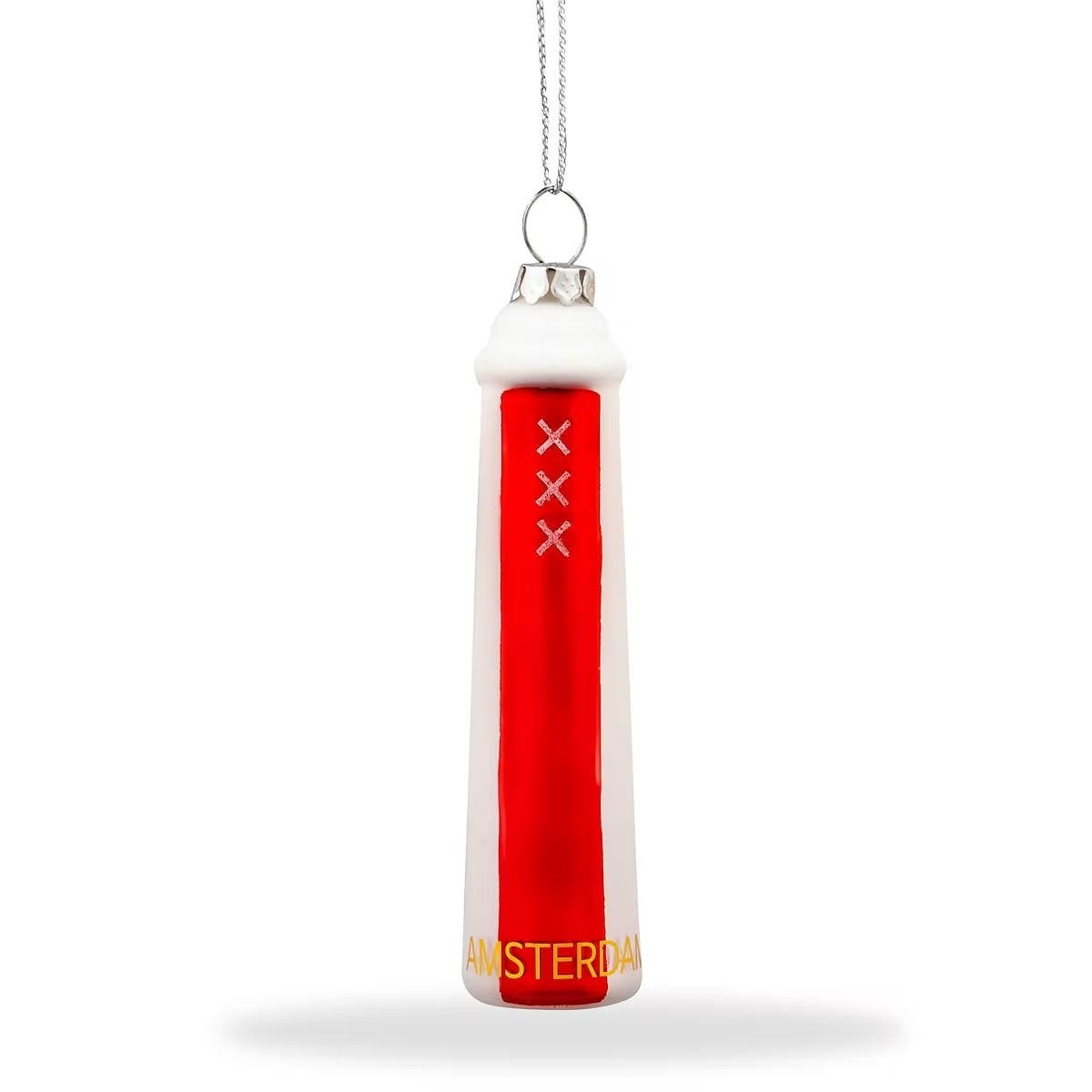 De Ballen Uit Kerstornament Amsterdammertje Rood/Wit