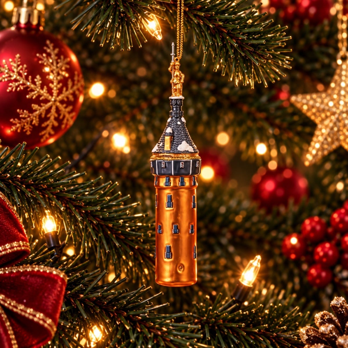 De Ballen Uit Kerstornament Riddertoren Kasteel de Haar Goud