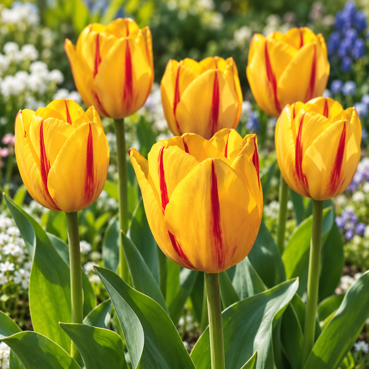 JUB Holland Bloembollen Tulp (Tulipa 'Freedom Flame') Biologisch 7 stuks