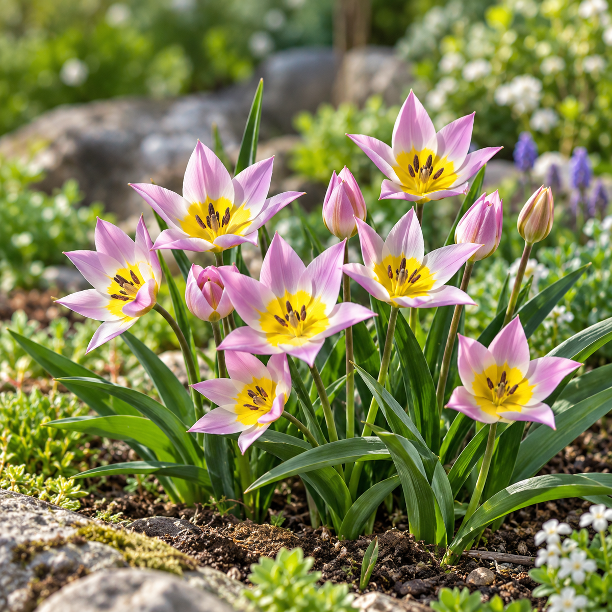 JUB Holland Bloembollen Tulp (Tulipa 'Saxatilis') Biologisch 10 stuks