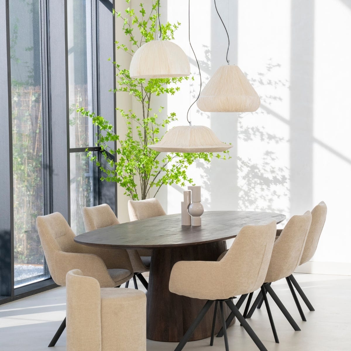 By-Boo Hanglamp Lokta 2 Beige 62.5 x 62.5 x 19.5 cm