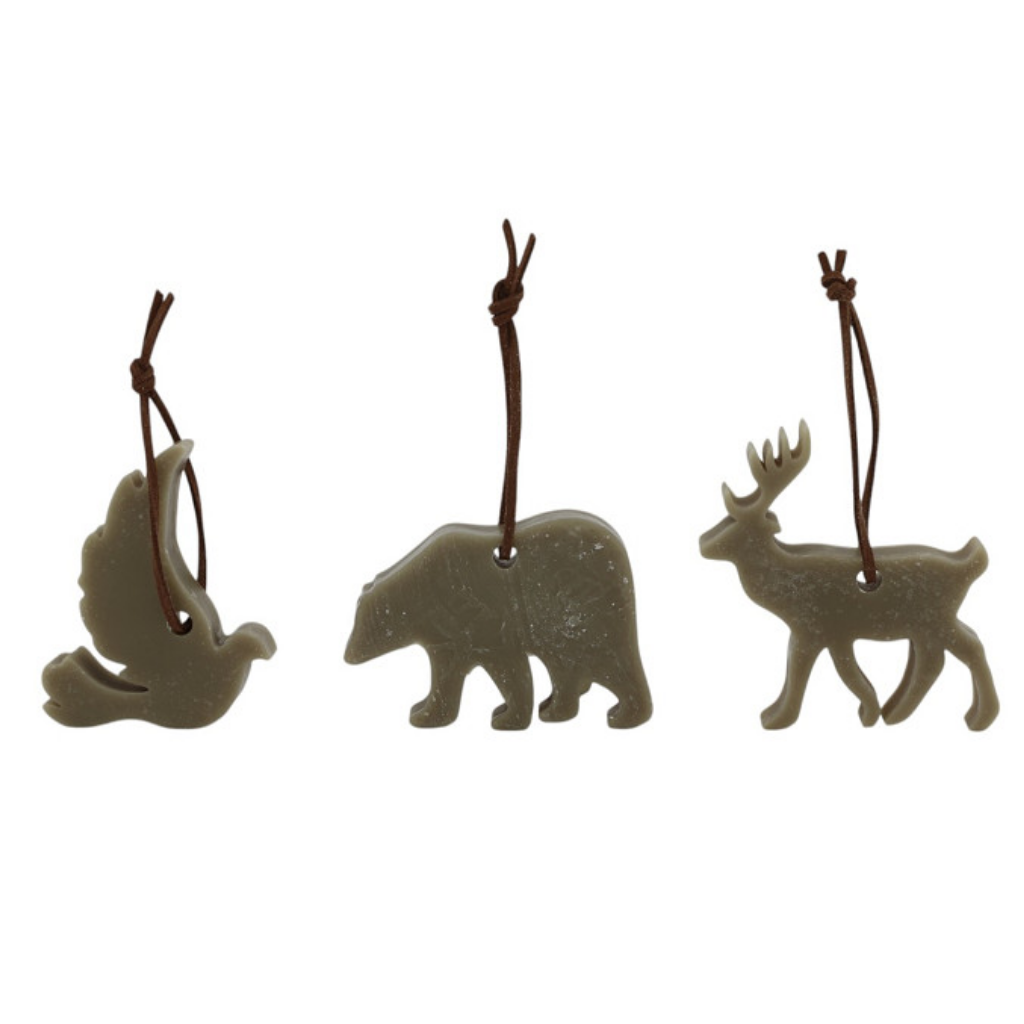 Home Society kaars ornament wax animal taupe