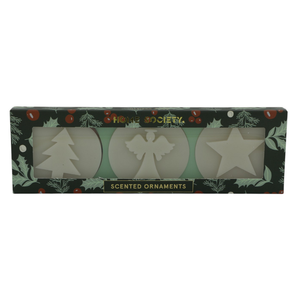 Home Society kaars ornament wax holiday grijs