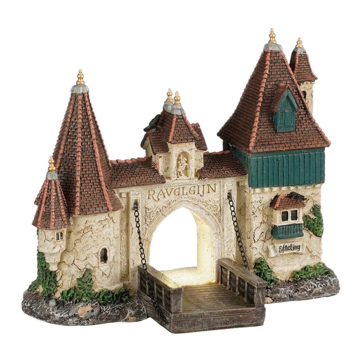 Luville Kerstdorphuisje Efteling Raveleijn Poort 15 x 8 x 12 cm