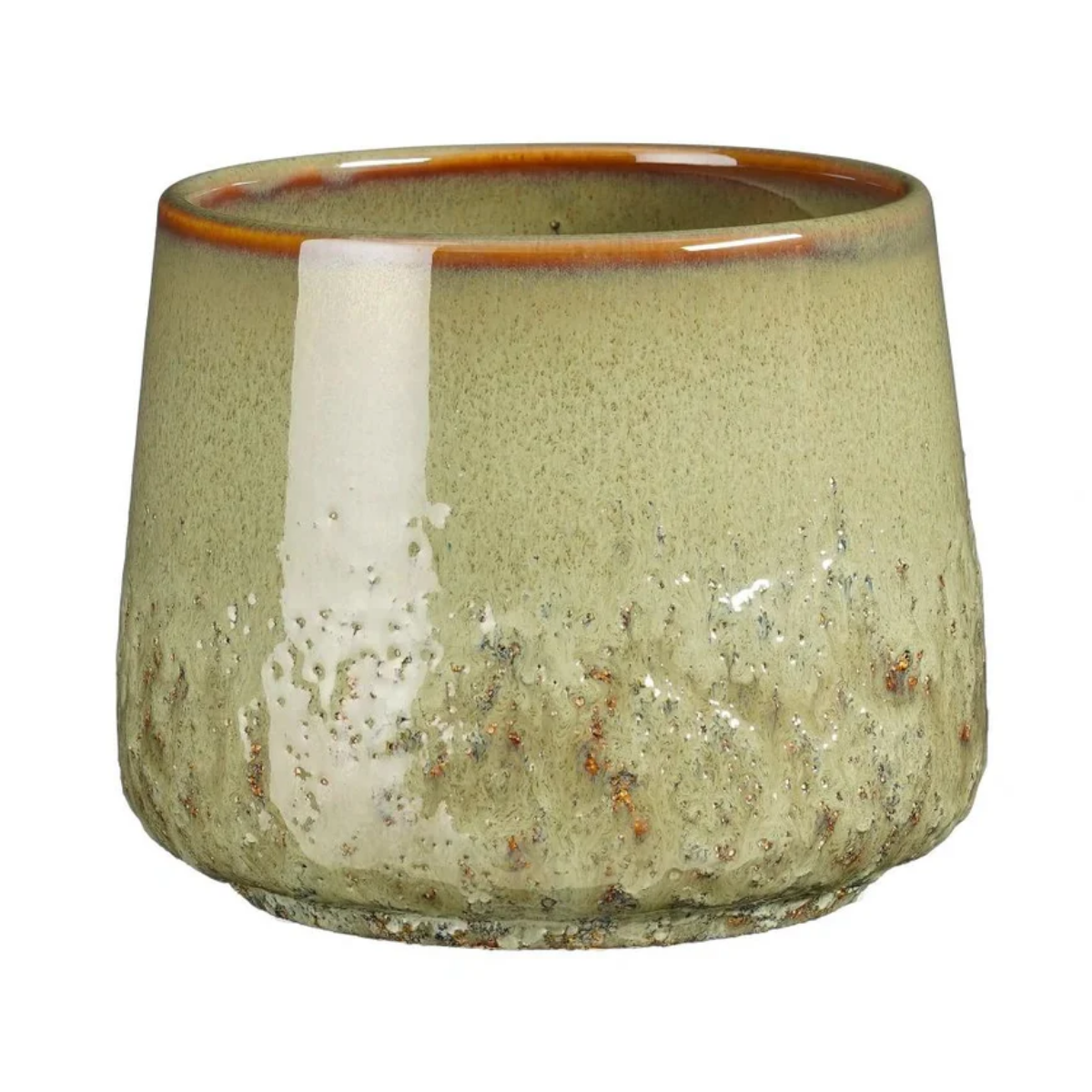 Mica Decorations Bloempot Mylo Rond Groen 9 x 12 cm