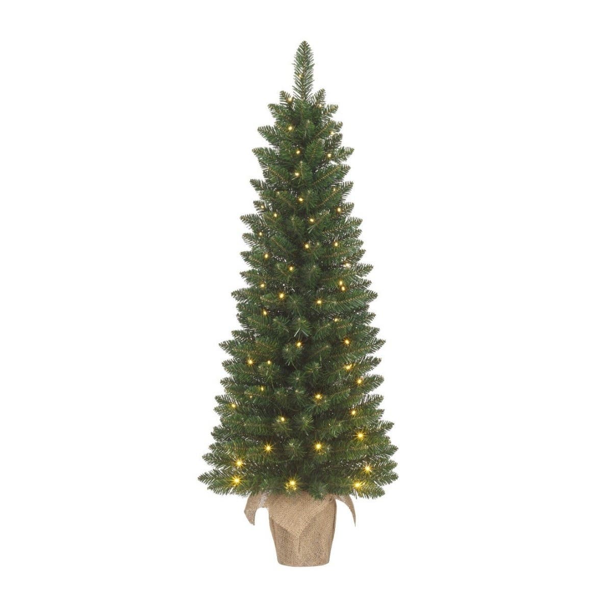 Black Box Trees Kunstkerstboom Mini Jute Gerlos met Verlichting 75 x 36 cm