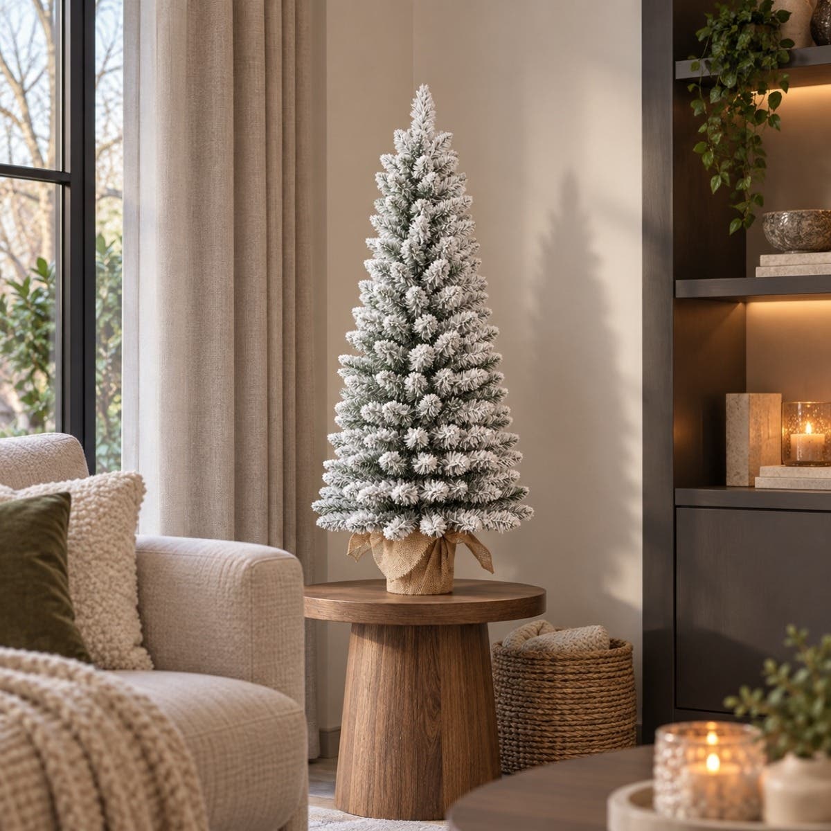 Black Box Trees Kunstkerstboom Mini Wit Sneeuw Gerlos 120 x 51 cm