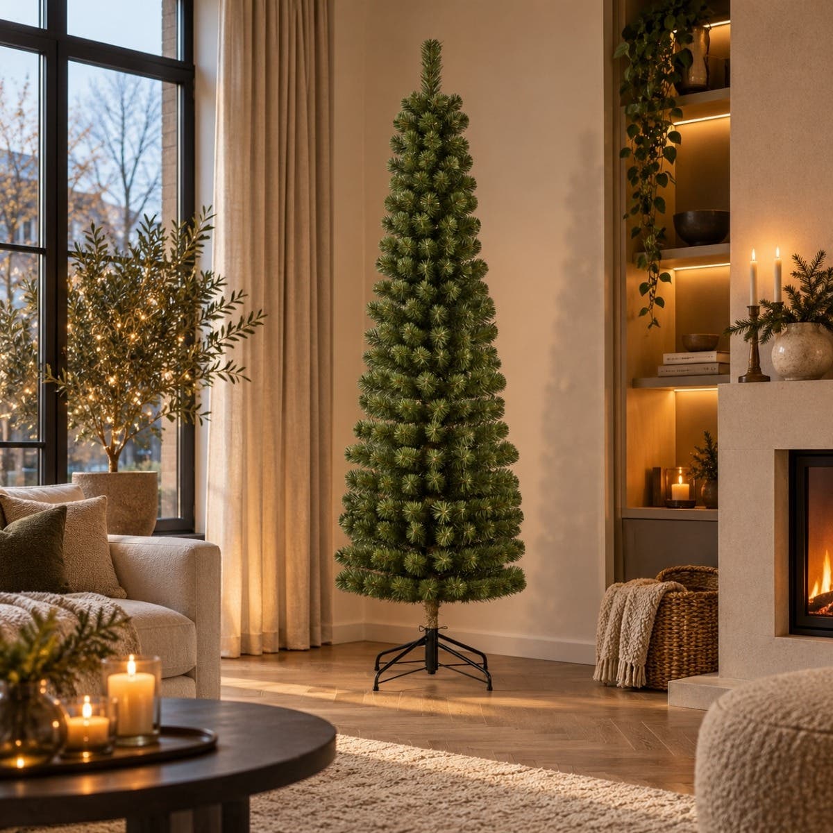 Black Box Trees Kunstkerstboom Charlton Groen 230 x 58 cm