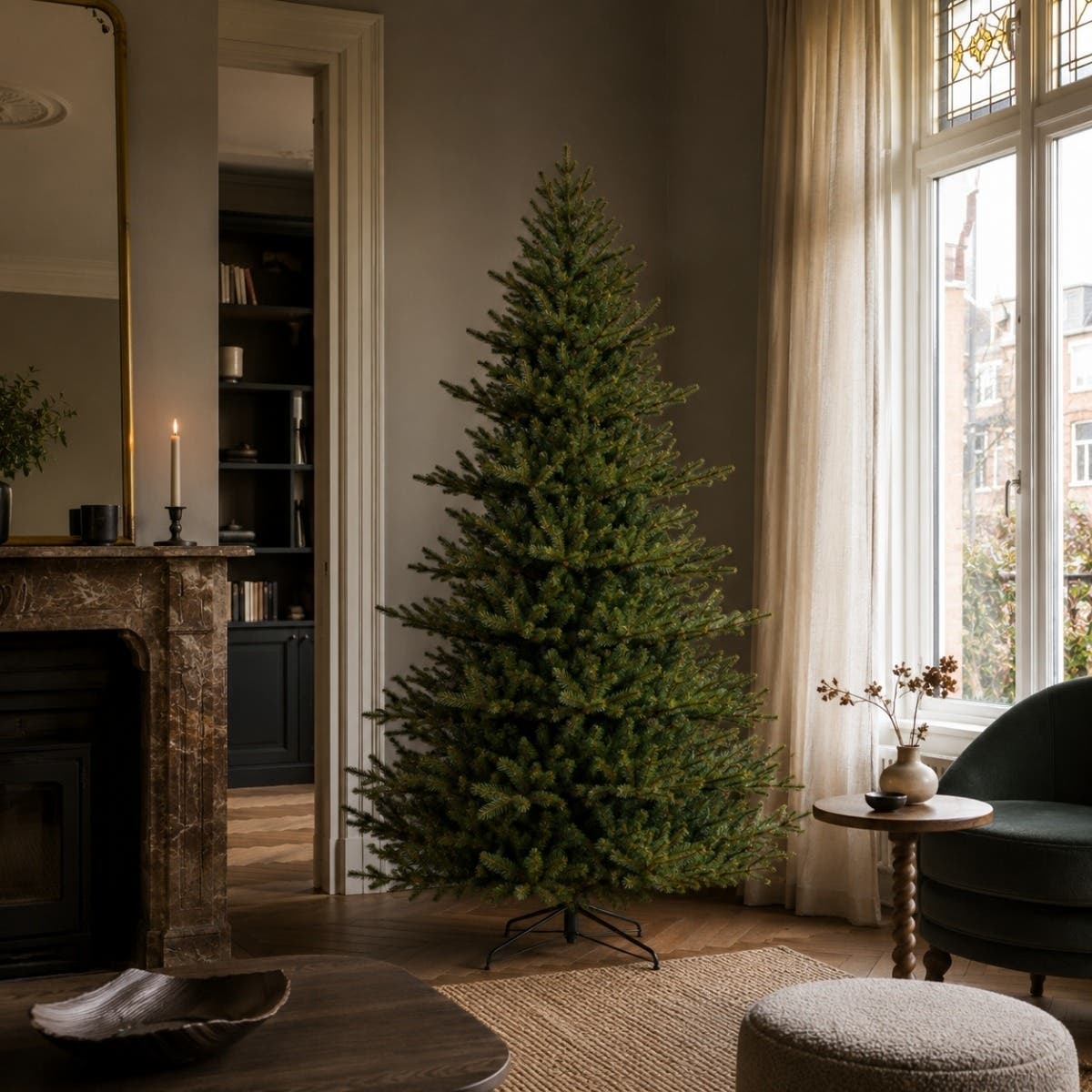 Black Box Trees Kunstkerstboom Meran Groen 185 x 127 cm