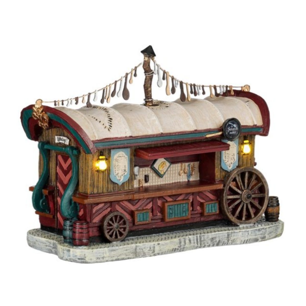 Luville Kerstdorphuisje De Smaeckmaker met Verlichting 21.5 x 10.5 x 16 cm