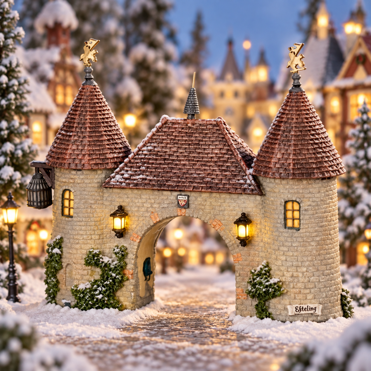 Luville Kerstdorpminiatuur Prinsenpoort 18.5 x 4.5 x 13.5 cm