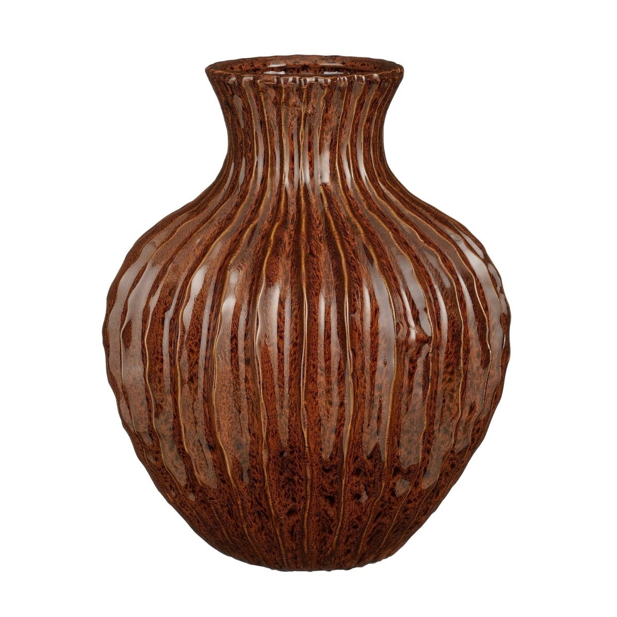Mica Decorations Vaas Brook Bruin 27.5 x 27.5 x 32 cm