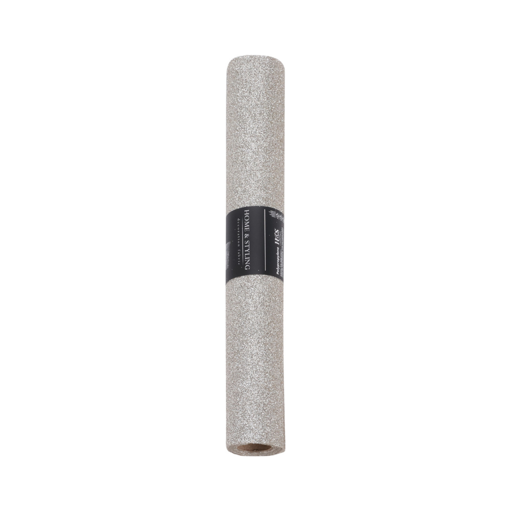 Home & Styling tafelloper licht champagne 250 x 28 cm