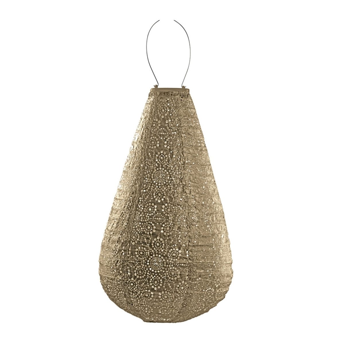 Lumiz Solar Lampion Fiore Goud 28 x 28 x 48 cm
