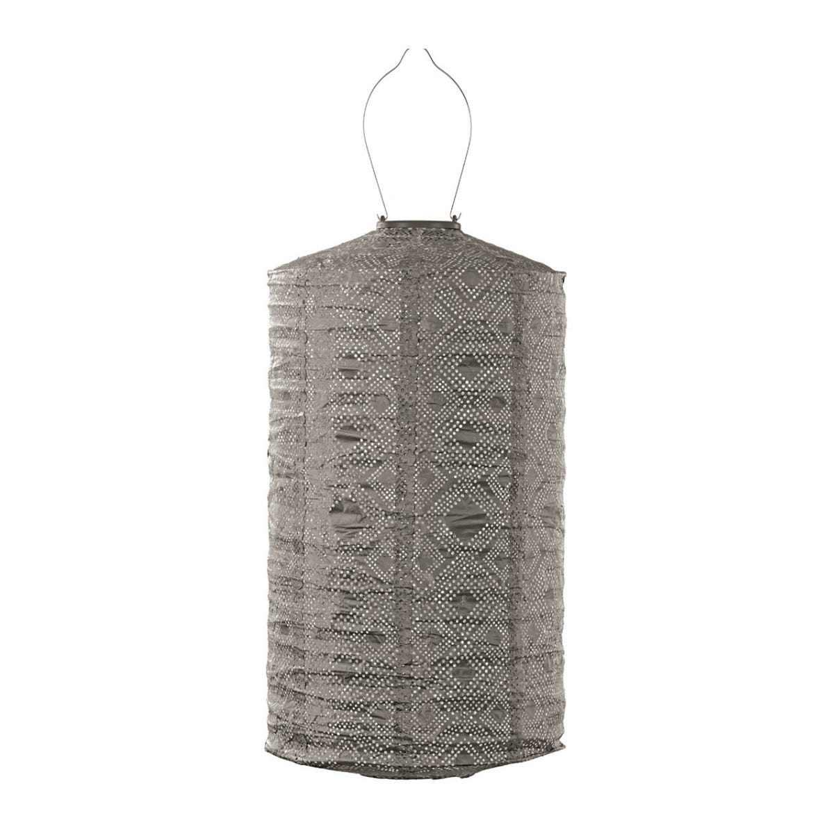 Lumiz Solar Lampion Mosaic Grijs 28 x 28 x 50 cm