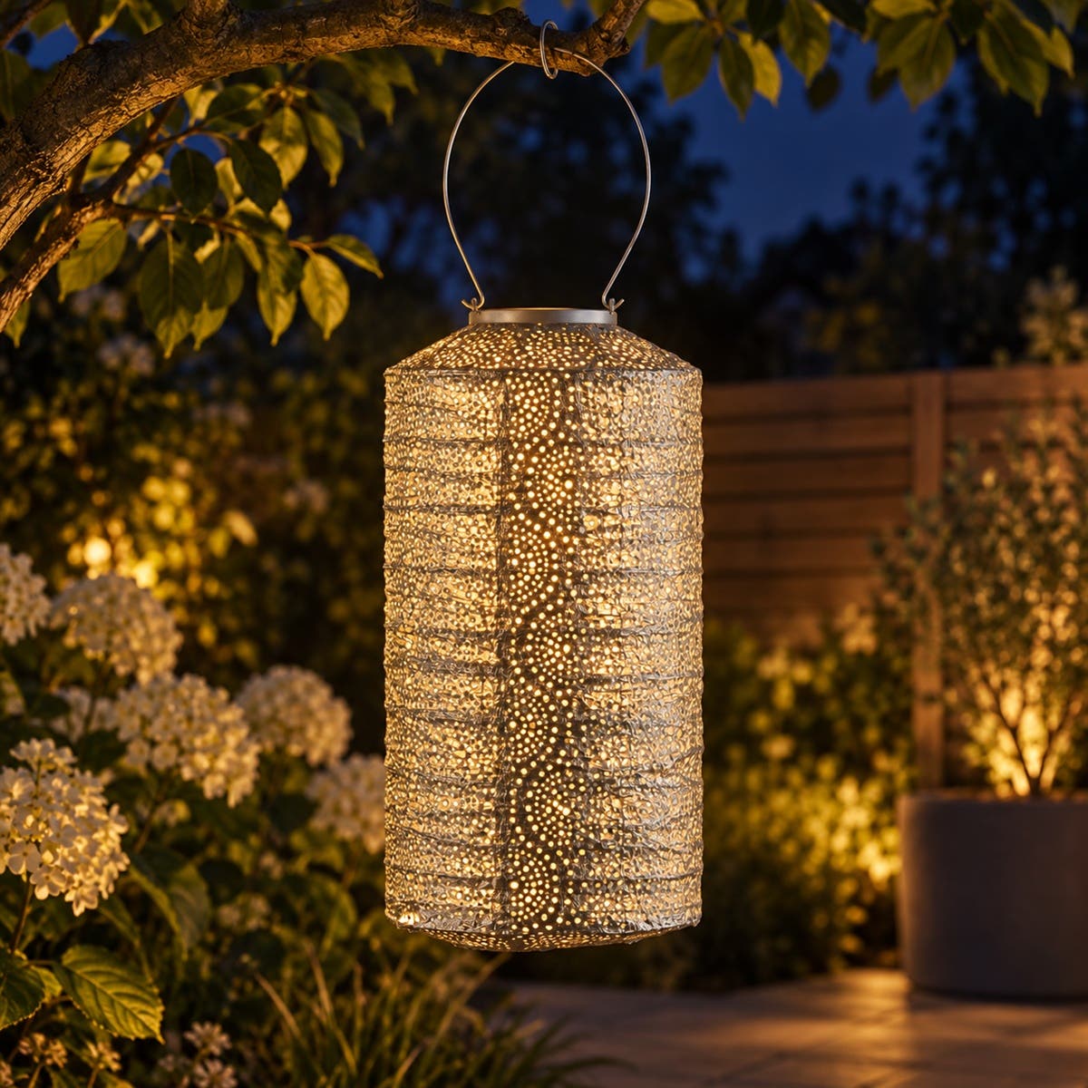 Lumiz Solar Lampion Occult Zilver 18 x 18 x 33 cm