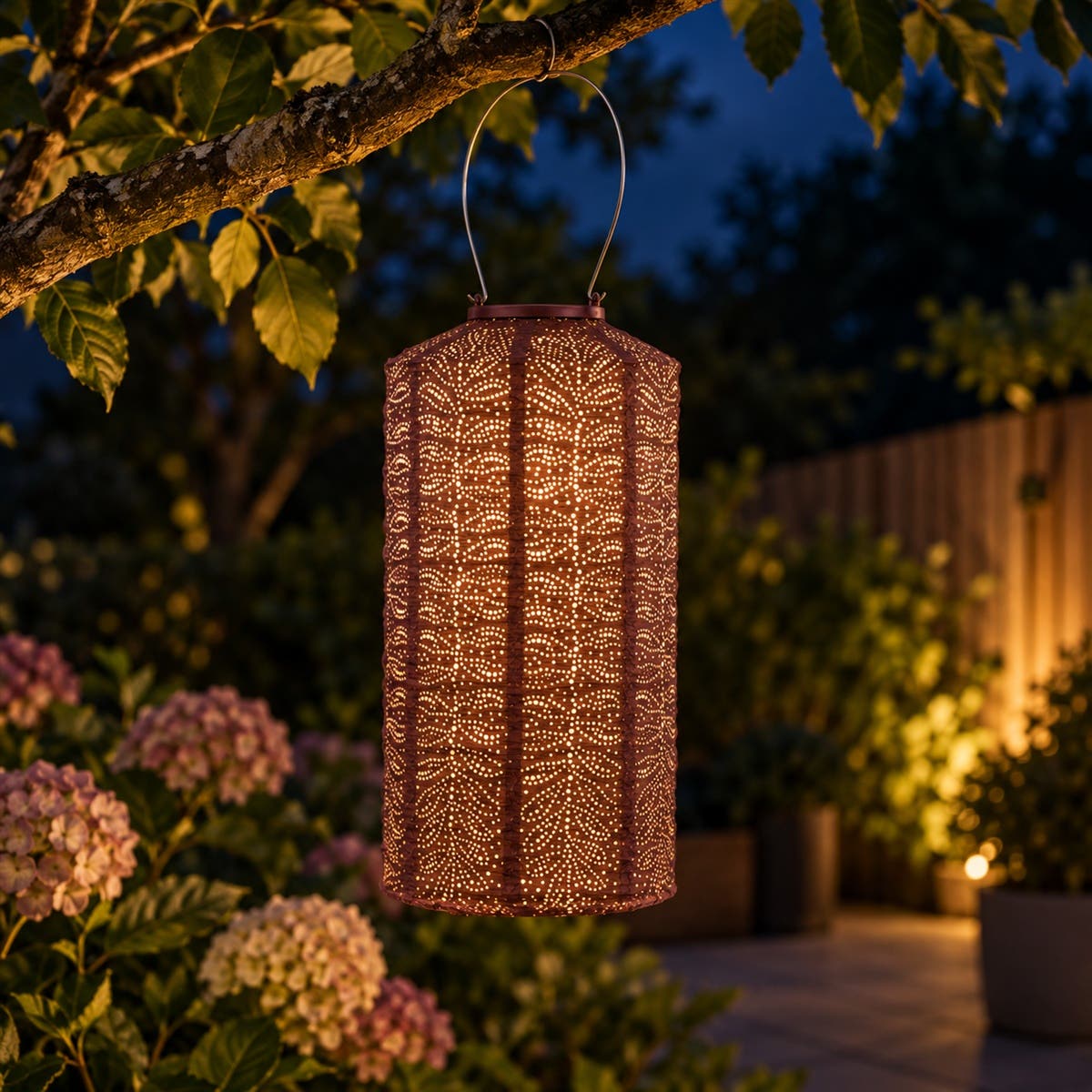 Lumiz Solar Lampion Folia Paars 18 x 18 x 33 cm