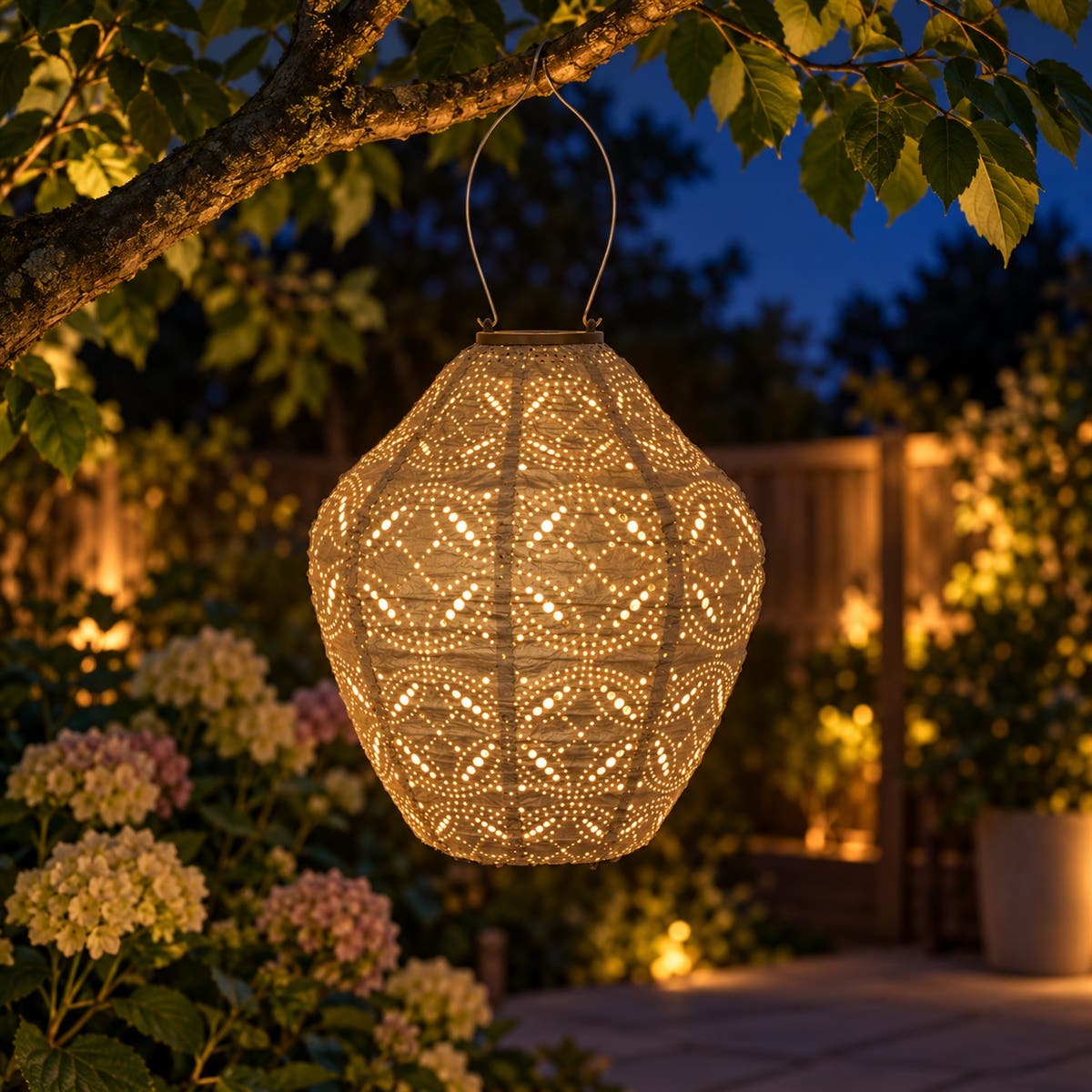 Lumiz Solar Lampion Mandela Grijs 30 x 30 x 29 cm